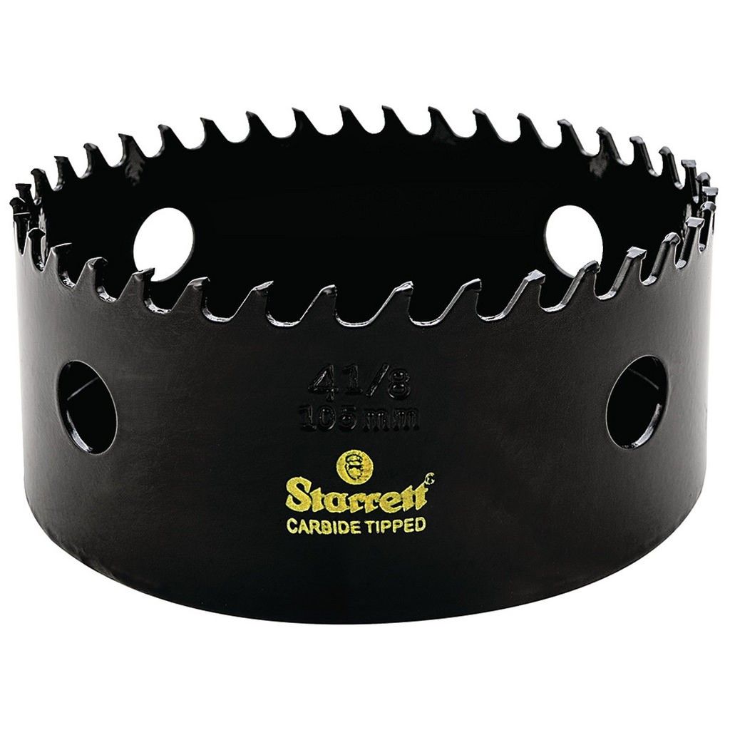 Carota cu pastile din carbura Diametru 40 mm Starrett pentru Fonta, Lemn cu cuie, Fibra de sticla, Pal Laminat, Ceramica, Lemn