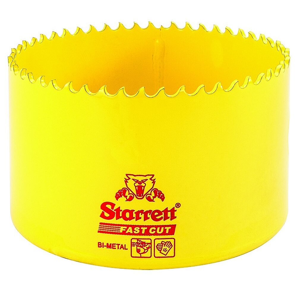 Carota bi-metal Diametru 64mm deepcut Starrett pentru Starrett pentru Metal, Fonta, Lemn, Plastic, Acrilic, Fibra de sticla