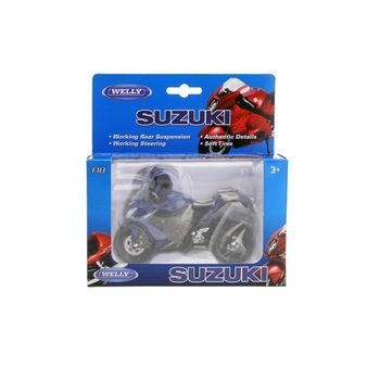 Motocicleta Suzuki, WELLY, GSX-S1000F, albastru/negru, + 3 ani23280 Motocicleta Suzuki, WELLY, GSX-S1000F, albastru/negru, + 3 ani23280