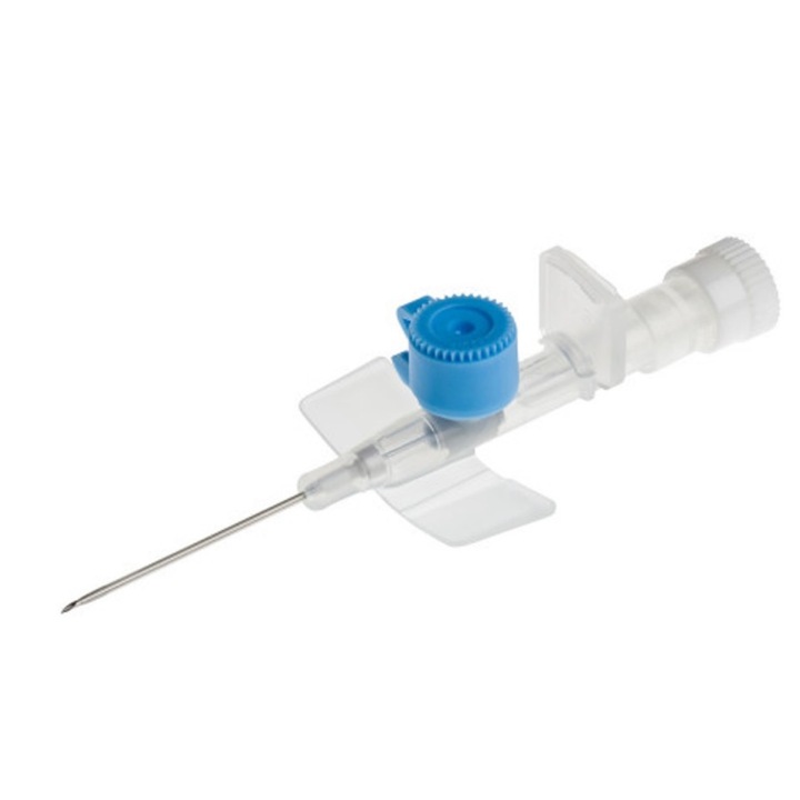 Branule 22G albastre, 100 bucati, cateter intravenos