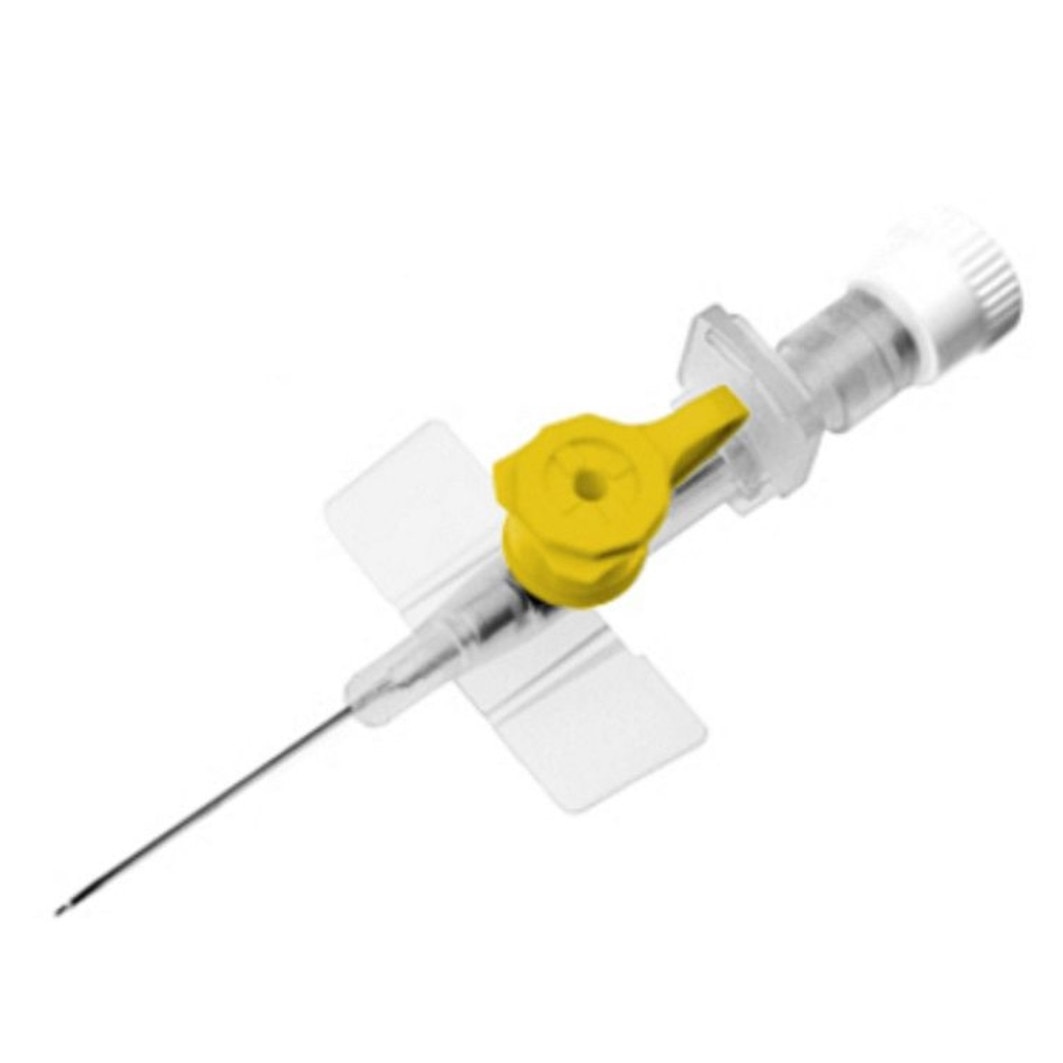 Branule 24G galbene, 100 bucati, cateter intravenos