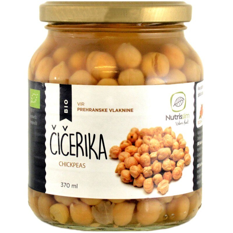 Naut ECO in suc propriu Nutrisslim, 370ml