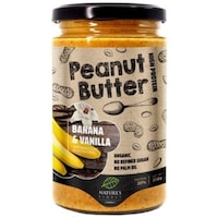 Unt ECO de arahide banane si vanilie Nature`s Finest, 350g