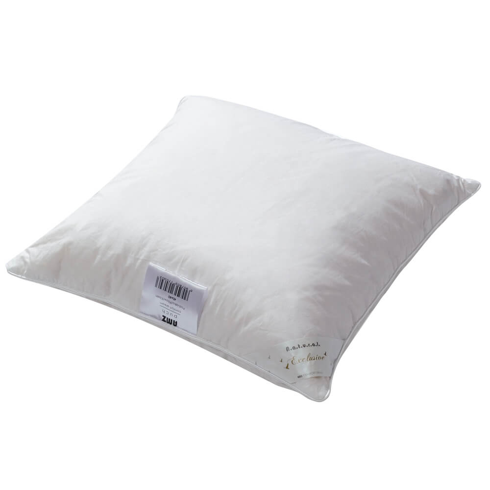 Perna AMZ, Bumbac 40x40 cm, PREMIUM, 100% Pene de gasca, Alb