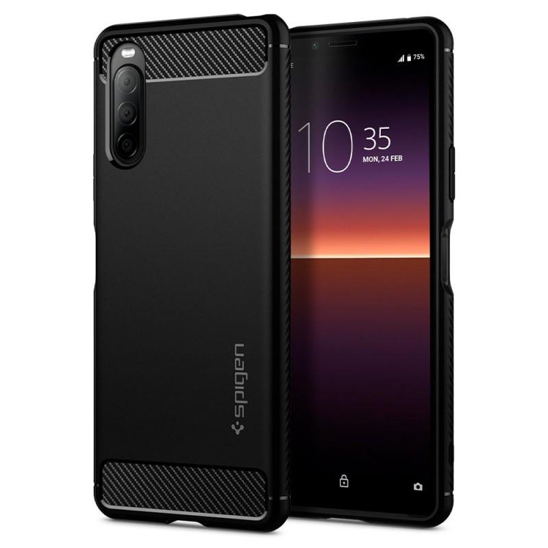Carcasa Spigen Rugged Armor Sony Xperia 10 II Matte Black