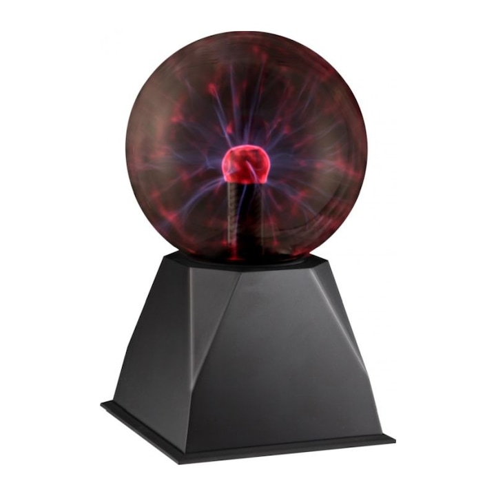 Globo Plazma dekoratív gömb, 6W, villámhatás érintésre, átmérő 12,7 cm
