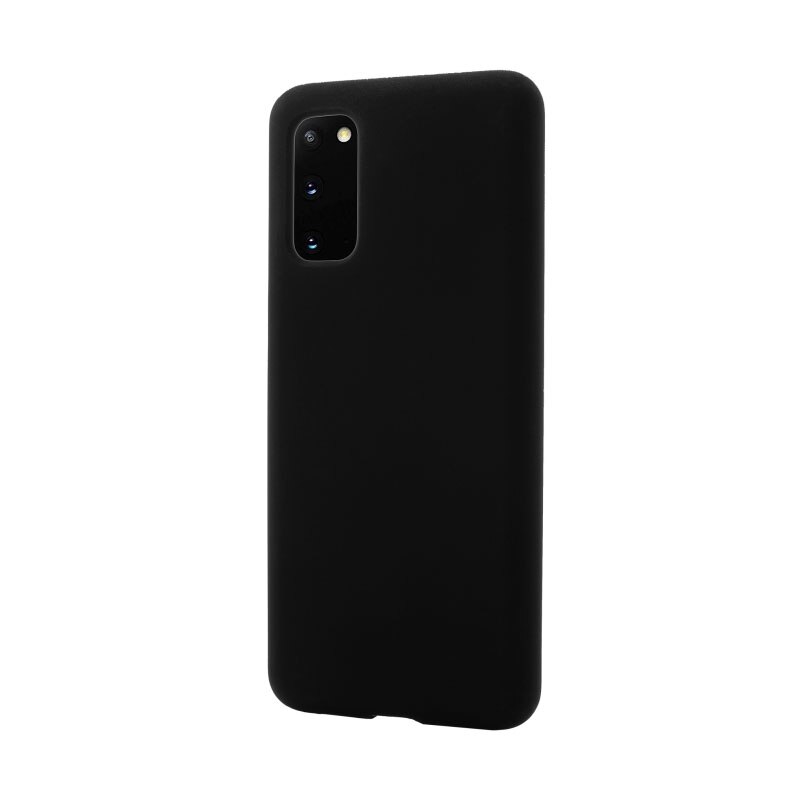 Husa Vetter pentru Samsung Galaxy S20, Clip-On Soft Touch Silk Series, Negru