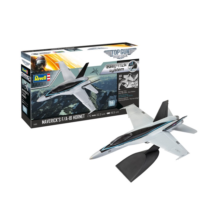 Revell Maverick Top Gun F/A-18 Hornet könnyen kattintható repülőgépmodell 1:72 REV 04965