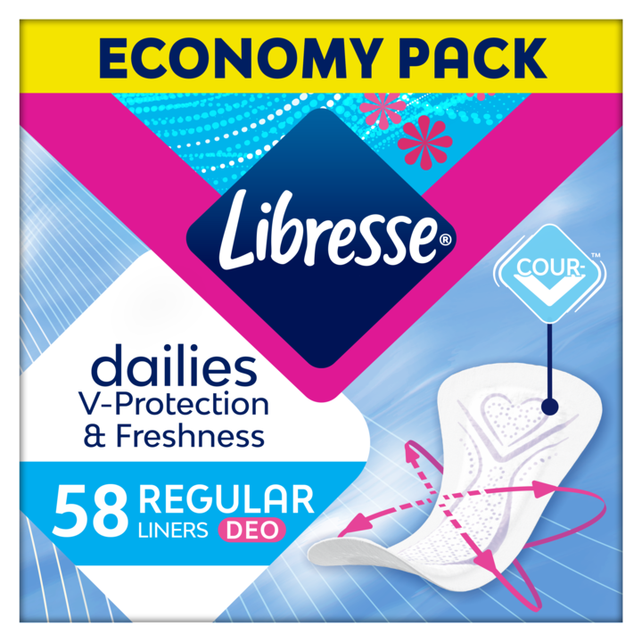 Libresse Dailies Regular Deo illatosított tisztasági betét 58 db