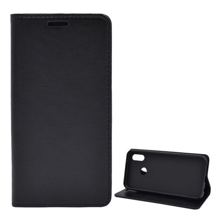 Gigapack Álló Bőr Tok Huawei P20 Lite Készülékhez, Fekete