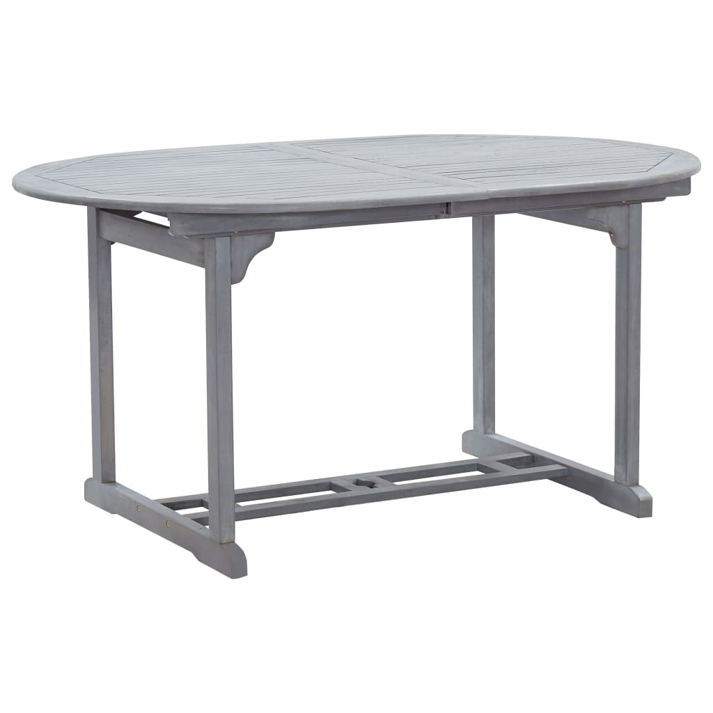 vidaXL szürke tömör akácfa kerti asztal 200 x 100 x 74 cm vidaXL tömör akácfa kerti asztal 90 x 90 x 74 cm eMAG.hu