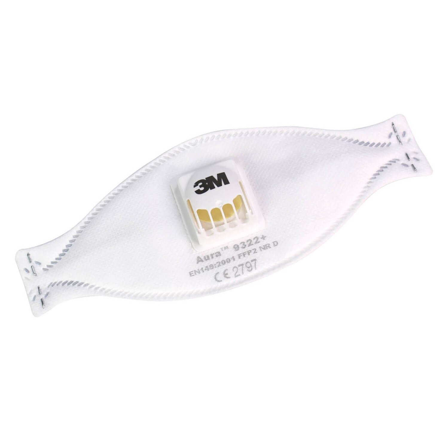 Комплект маски за дихателна защита 3M FFP2 Aura 9322+, FFP2 NR D, с .