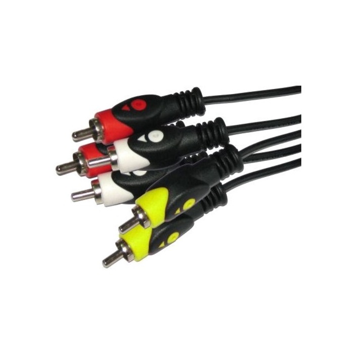 Аудио видео кабел 3xRCA чинчове Wireman 3RCA / 500 HQ, 5 метра