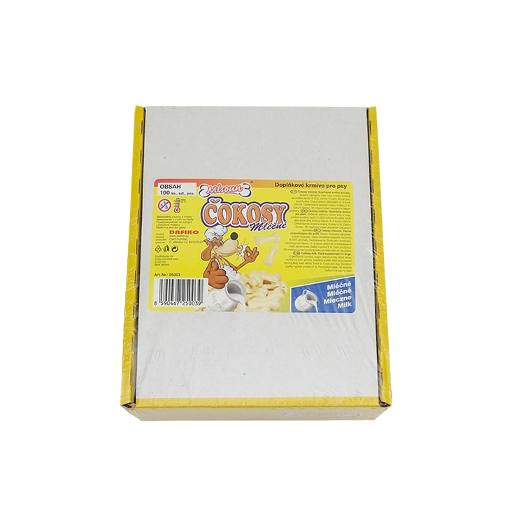 Biscuiti pentru caini, Dafiko, Cokosy, cu lapte, 550 g