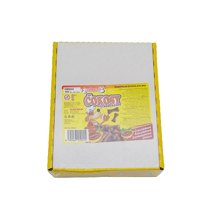 Biscuiti pentru caini, Dafiko, Cokosy, cu cacao, 550 g