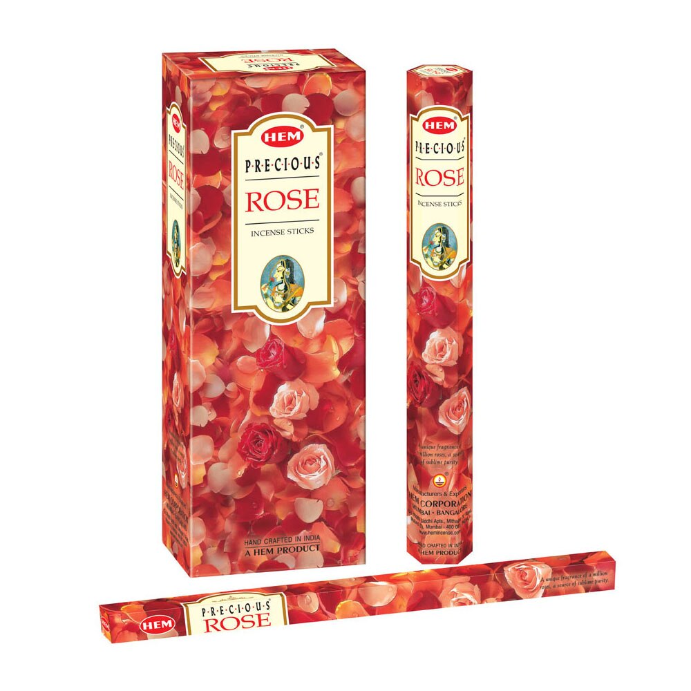 Betisoare parfumate HEM - Precious Rose (6 seturi x 20buc)