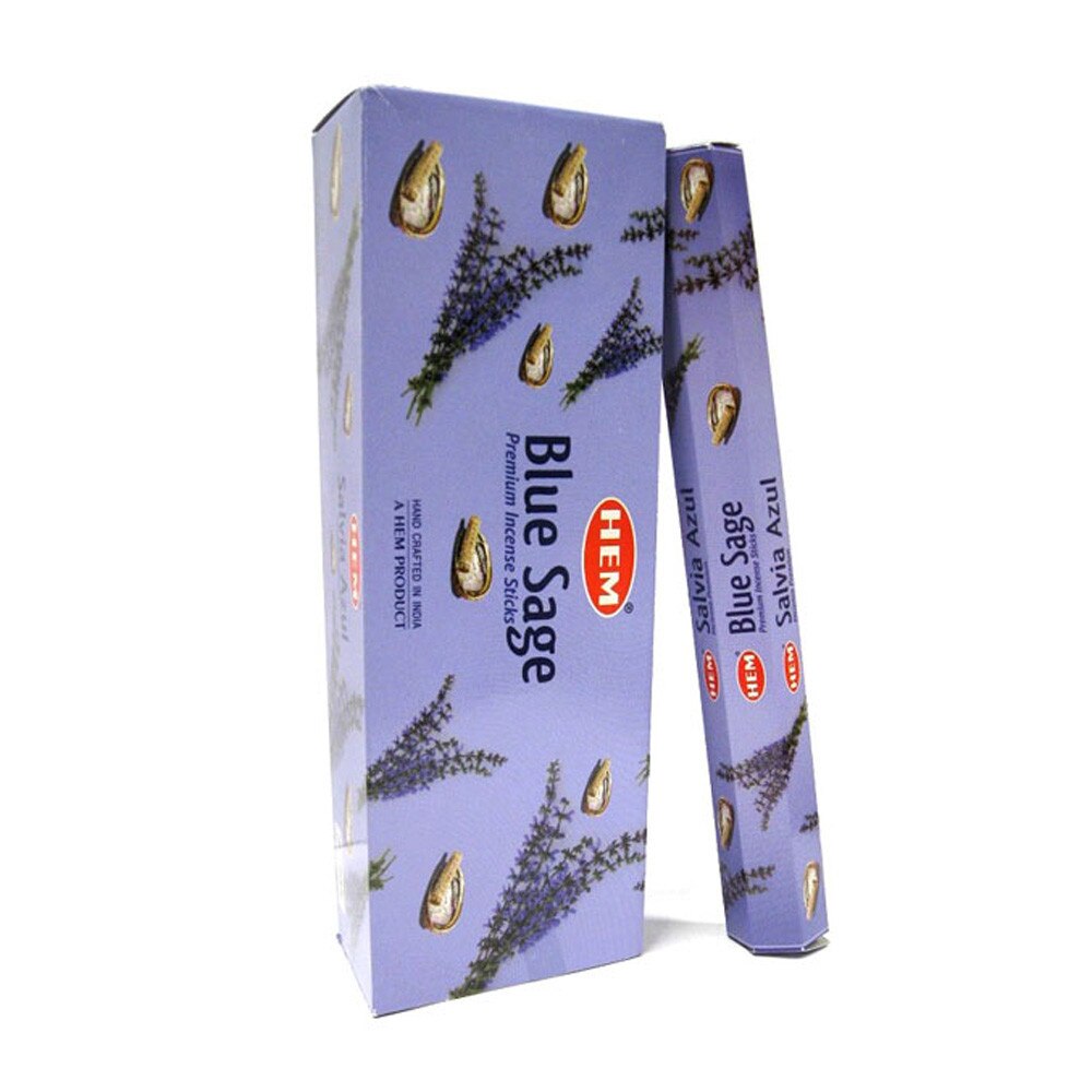 Betisoare parfumate HEM - Blue Sage (6 seturi x 20buc)