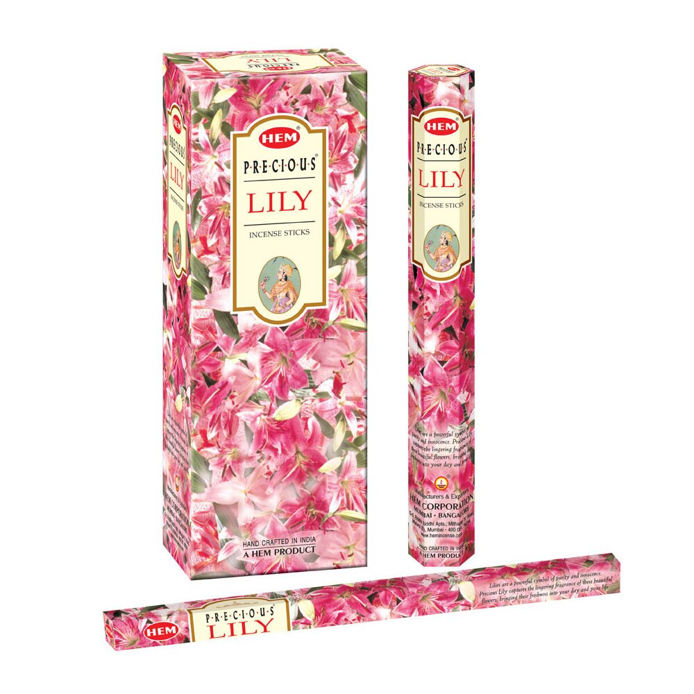 Betisoare parfumate HEM - Precious Lily (6 seturi x 20buc)