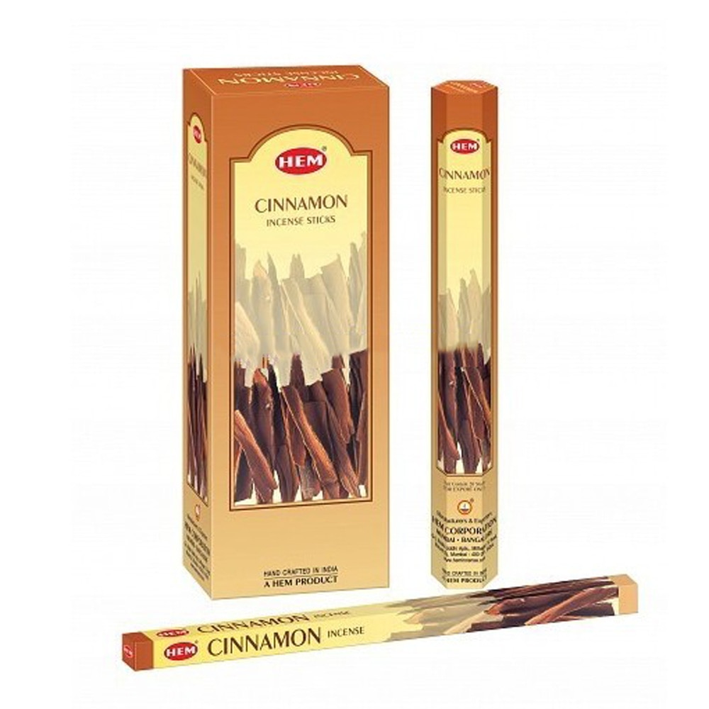 Betisoare parfumate HEM - Cinnamon (6 seturi x 20buc)