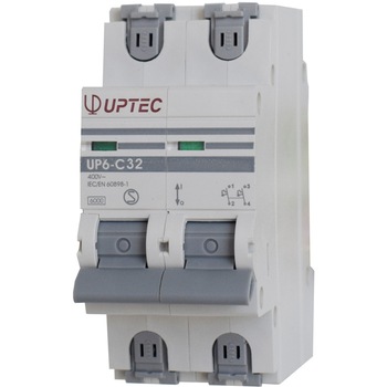 Intrerupator automat bipolar UP-6 UPTEC 32A curba C, Comtec Intrerupator automat bipolar UP-6 UPTEC 32A curba C, Comtec