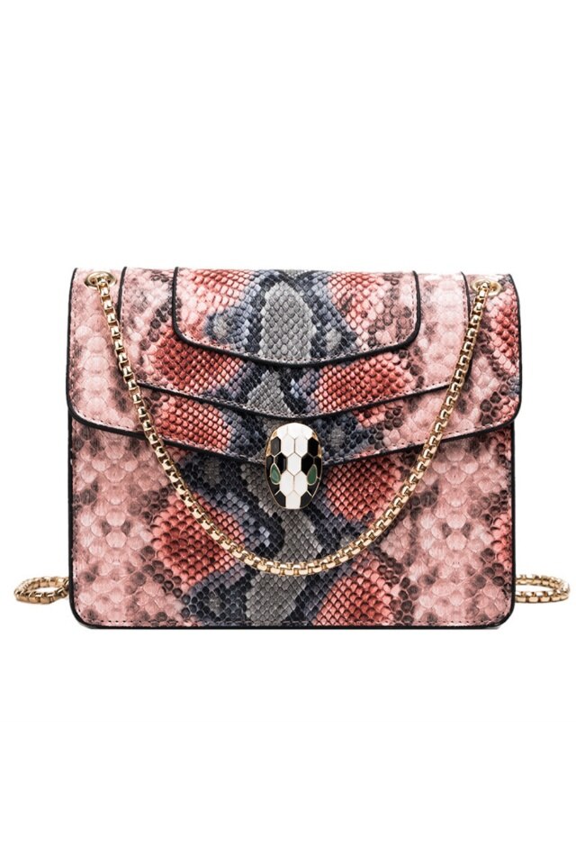 Geanta de dama Chantal corai din piele ecologica, dimensiuni 22 x 17 x 9 cm