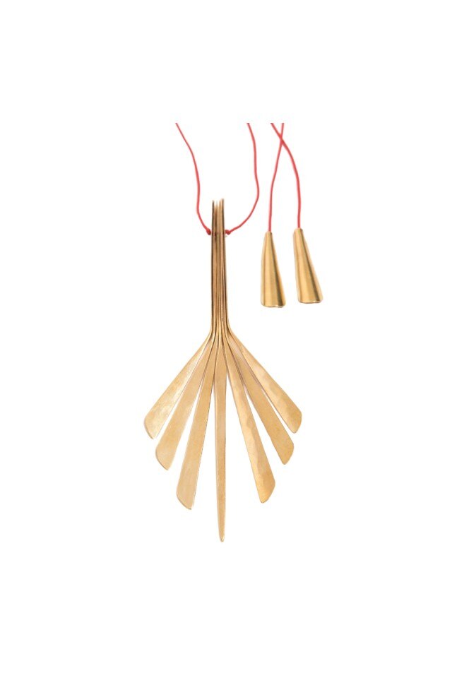 Pandantiv Coada Alama, Auriu, 14 cm