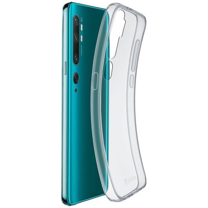 Защитен калъф Cellularline Silicone slim за Xiaomi Mi Note 10, Transparent