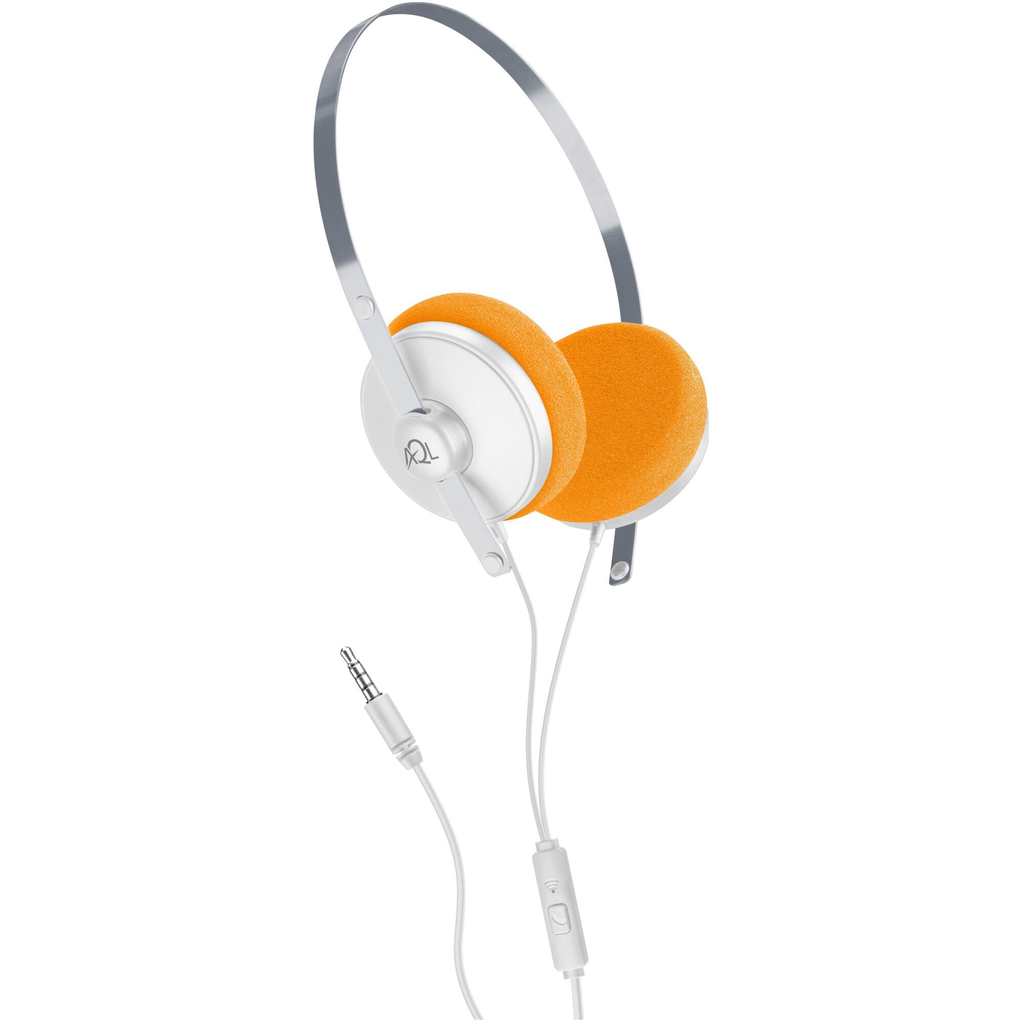 Casti audio Cellularline HEADBREVOLVERW, Microfon Jack 3.5mm, Alb