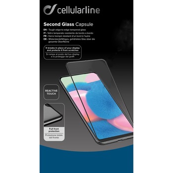 Folie de protectie Cellularline Glass pentru Huawei P Smart Z, Negru Folie de protectie Cellularline Glass pentru Huawei P Smart Z, Negru