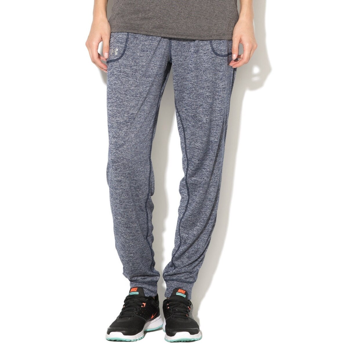 Pantaloni sport femei Under Armour Tech Pant Twist Albastru 2XL