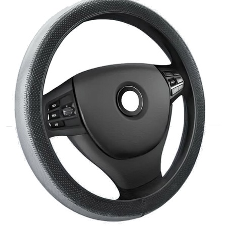 Husa Universal Pentru Volan - Flexzon - 37-38cm - gri / negru