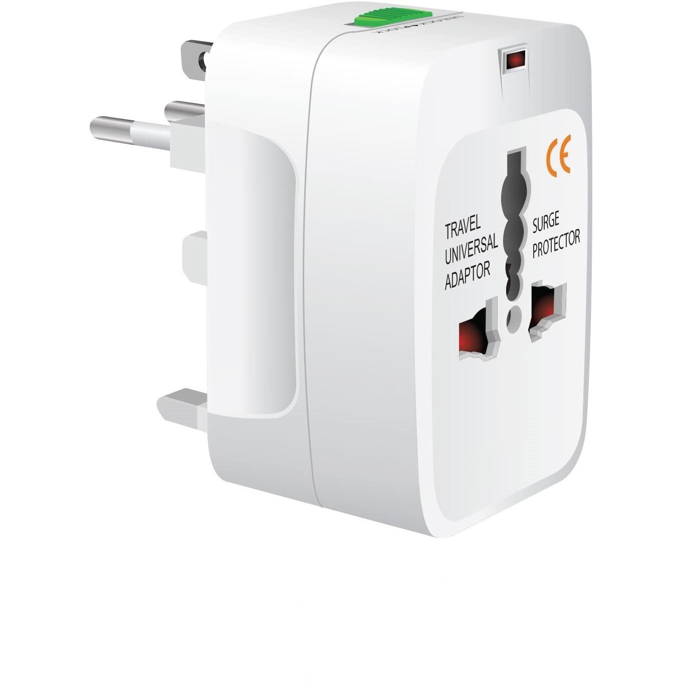 Adaptor international Bibilel, 125-250 V, saculet de transport inclus, Alb, BBL1648