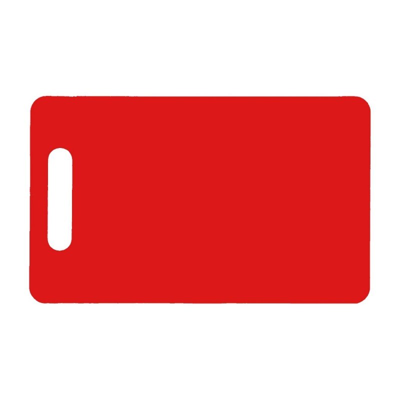 Tocator din plastic, 37 x 23 x 0.8 cm, Rosu