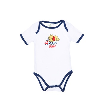 Body bebelusi, Winnie, 81 cm, 18 luni, alb cu bleumarin baieti Body bebelusi, Winnie, 81 cm, 18 luni, alb cu bleumarin baieti