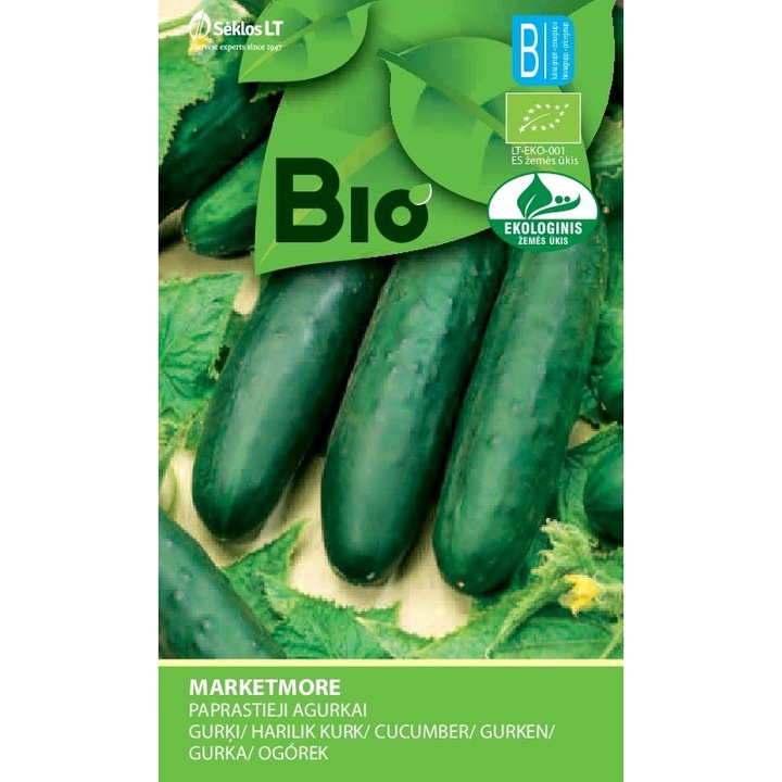 Castraveti Marketmore, Bio, Seminte organice, Soi semi timpuriu, plic, 1 gram