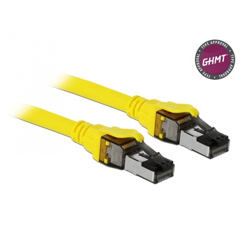 Cablu de retea RJ45 Cat.8.1 S/FTP 2m, Delock 86582 Cablu de retea RJ45 Cat.8.1 S/FTP 2m, Delock 86582
