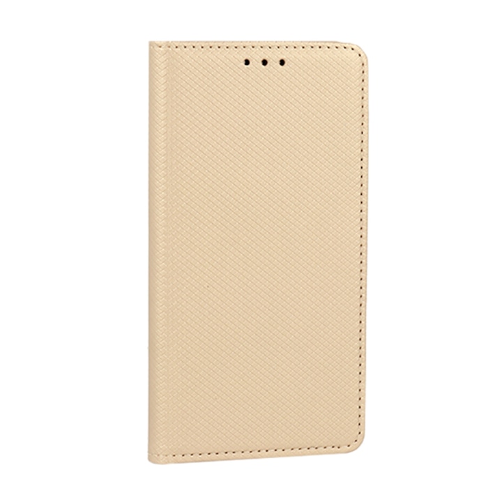 Предпазен калъф Telone Smart Book, Magnet case, за Xiaomi Redmi Note 7/Redmi Note 7 Pro, Златист