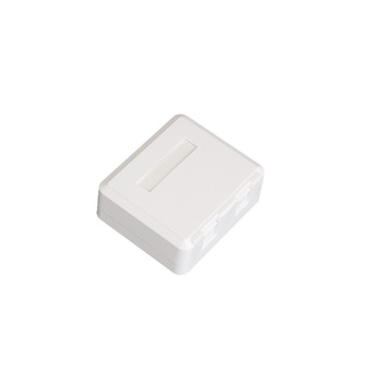 Priza dubla voce/date cat6 LanKATT neecranata 2 x RJ45, UTP, echipata, protectie praf, montaj aparent Priza dubla voce/date cat6 LanKATT neecranata 2 x RJ45, UTP, echipata, protectie praf, montaj aparent