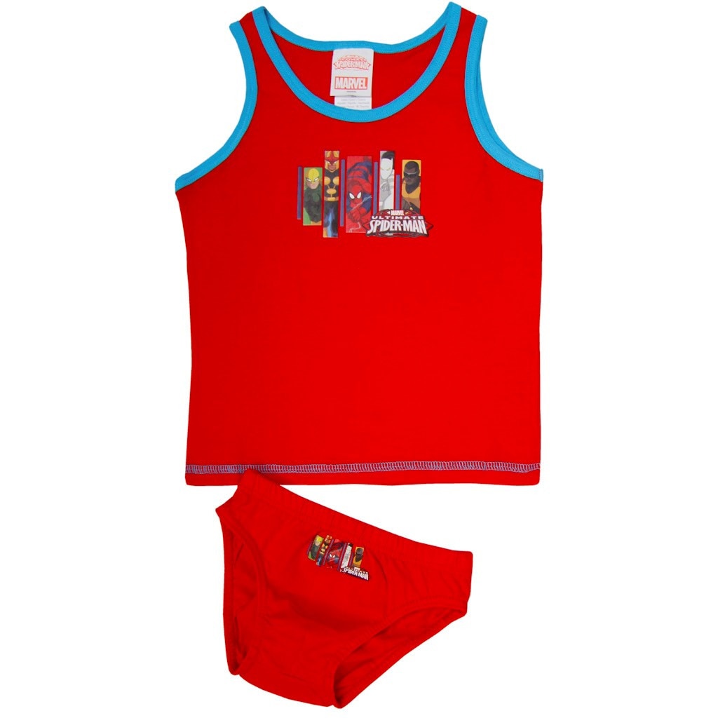 Set maieu si chiloti Spiderman rosu