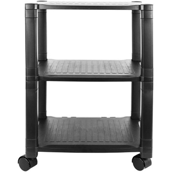 Suport mobil pentru imprimanta, ProCart, 3 rafturi 43.5x33.5 cm, sistem blocare roti, inaltime 62 cm, negru Suport mobil pentru imprimanta, ProCart, 3 rafturi 43.5x33.5 cm, sistem blocare roti, inaltime 62 cm, negru