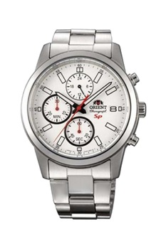 ORIENT, Ceas cronograf din otel inoxidabil, Argintiu ORIENT, Ceas cronograf din otel inoxidabil, Argintiu