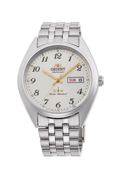 ORIENT, Автоматичен часовник с метална верижка, Сребрист