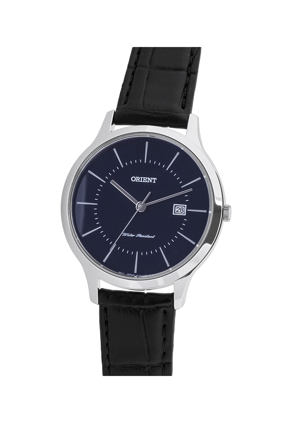 ORIENT, Ceas cu o curea de piele, Negru