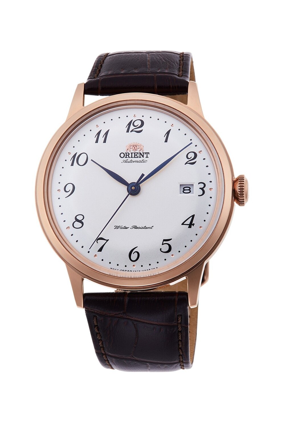 ORIENT, Ceas automatic cu o curea de piele, Maro