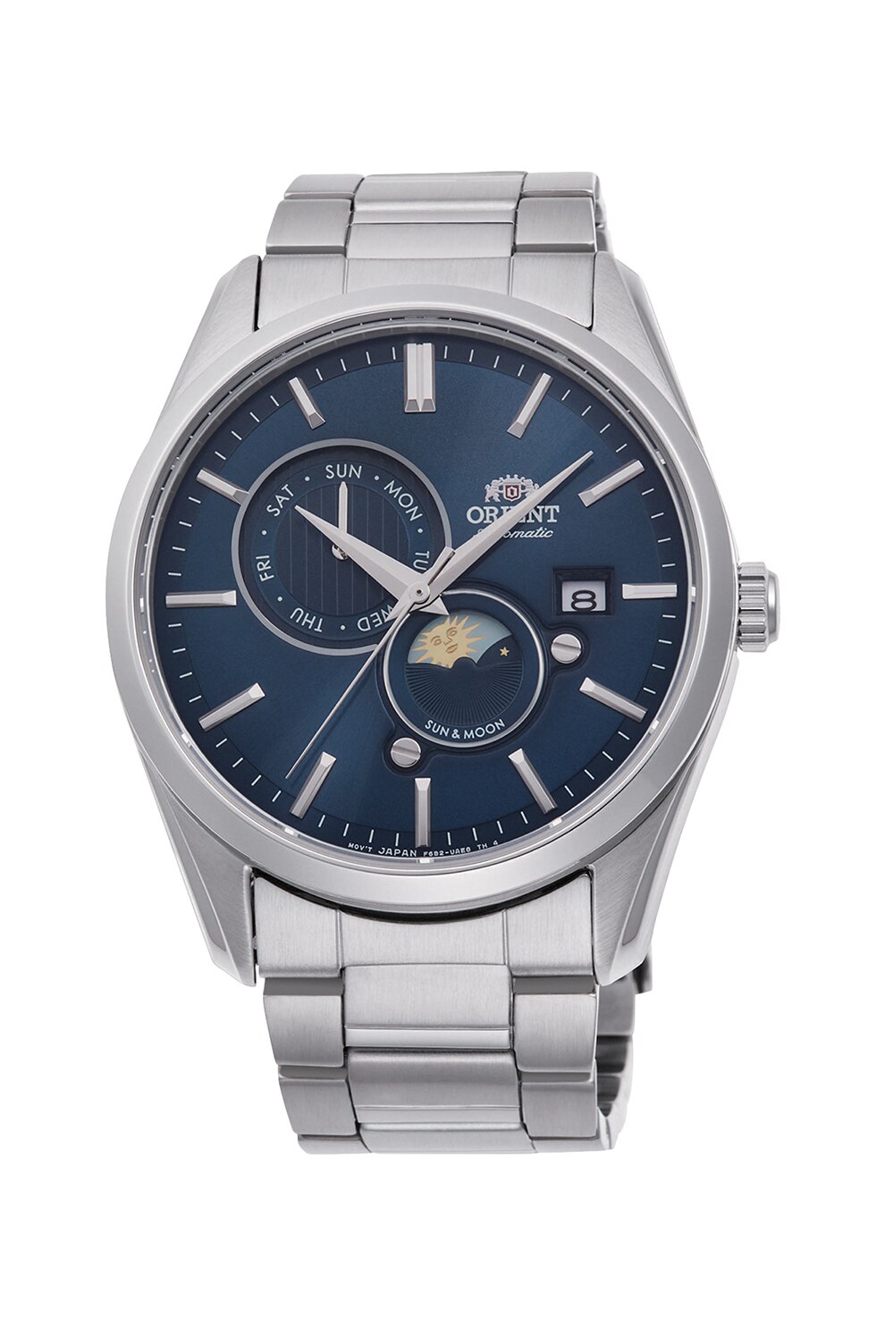 ORIENT, Ceas automatic rotund, de otel inoxidabil