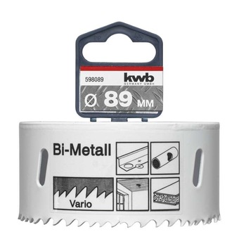 Carota 89x38 mm HSS-BIM-CO 8 % cobalt pentru INOX si metal, KWB Professional Carota 89x38 mm HSS-BIM-CO 8 % cobalt pentru INOX si metal, KWB Professional