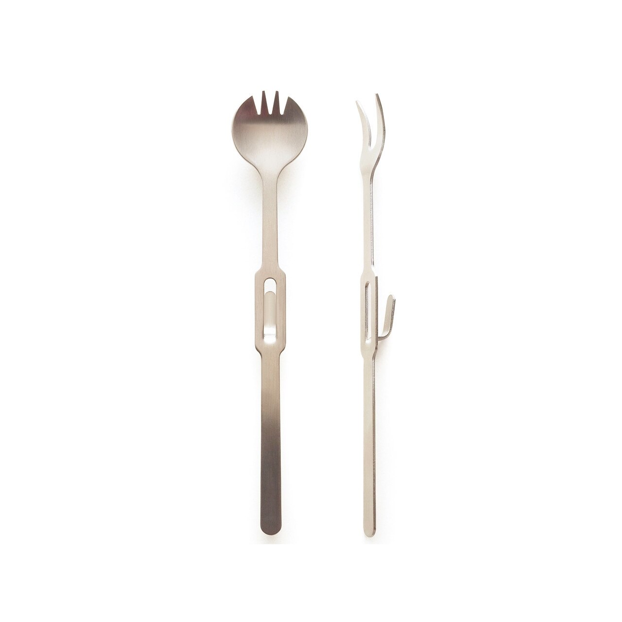 Set lingura si furculita pentru borcan, Color Life, inox