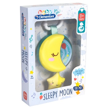 Jucarie Baby Clementoni - Luna interactiva, cu sunete Jucarie Baby Clementoni - Luna interactiva, cu sunete
