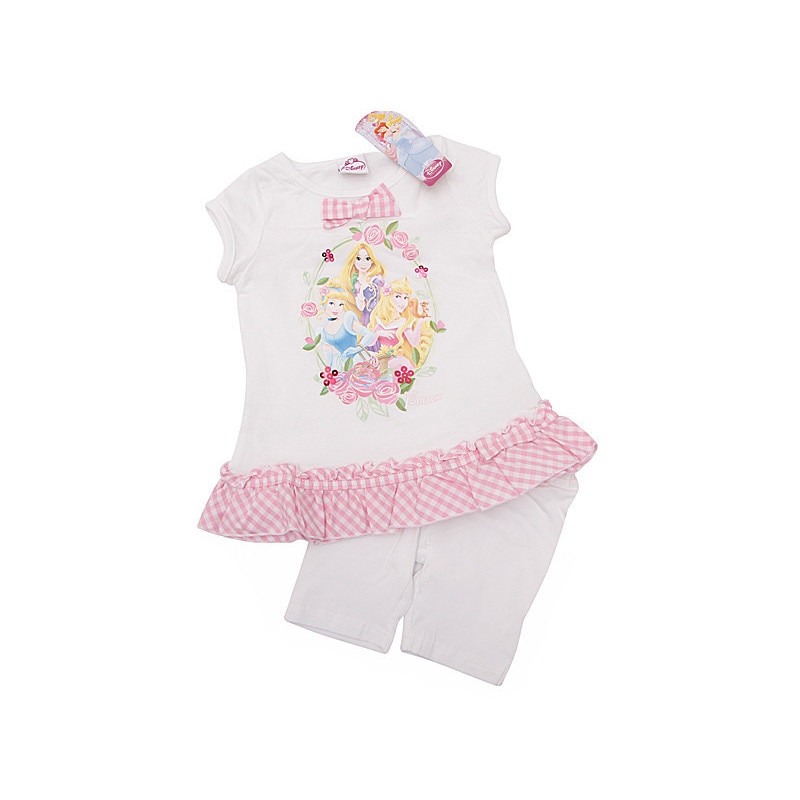 Compleu Printesele Disney alb cu roz