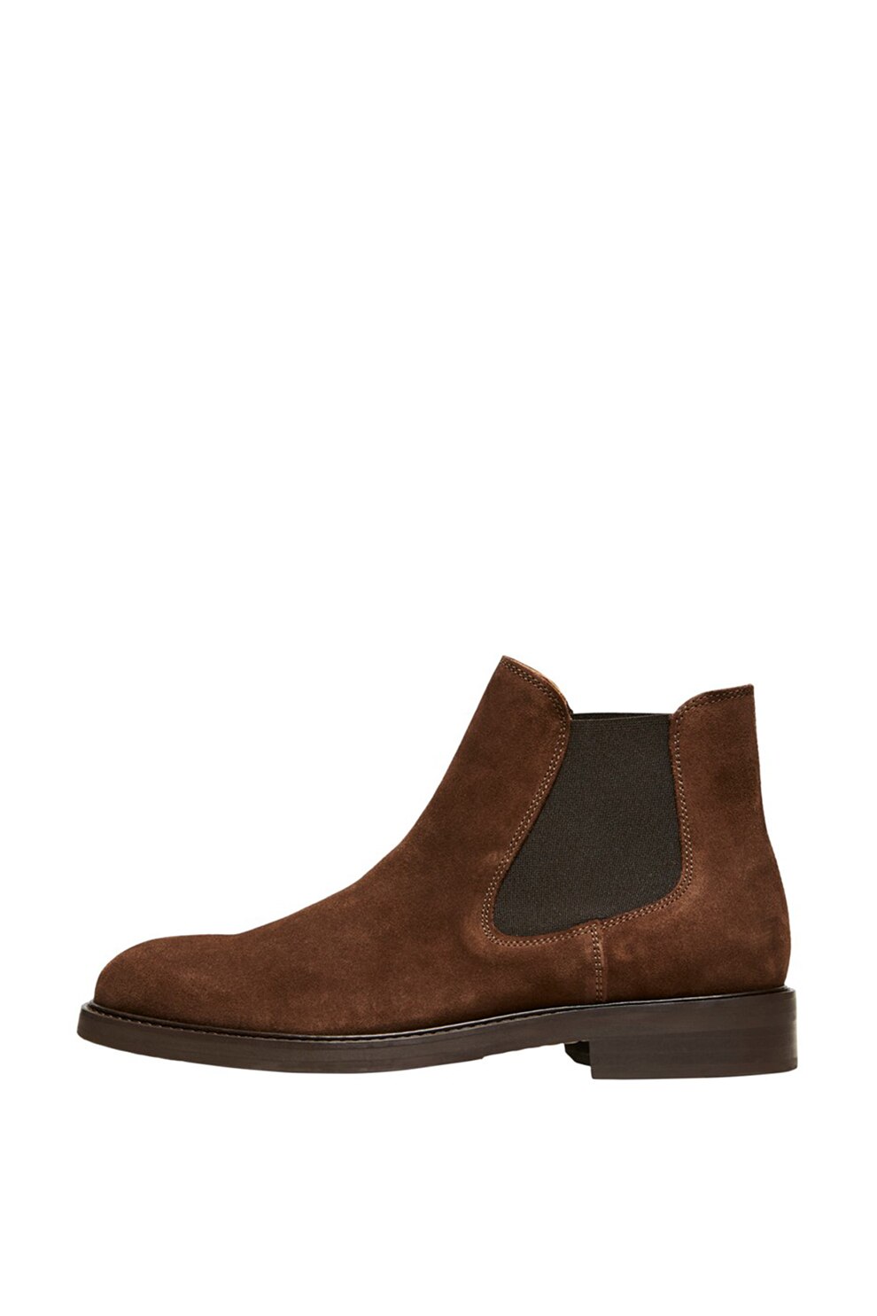 Selected Homme, Ghete Chelsea din piele intoarsa, Coniac, 44